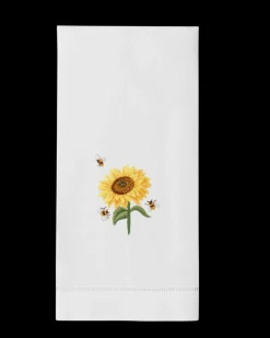 Sunflower & Bees Hand Towel