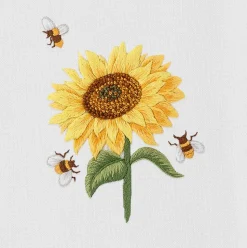 Sunflower & Bees Hand Towel