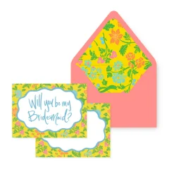 Sunny Chintz Bridesmaid Proposal Card Set