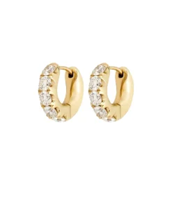 Super Duper Diamond Hoop Earrings