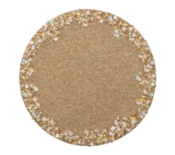 Supernova Placemat in Champagne & Crystal, Set of 2