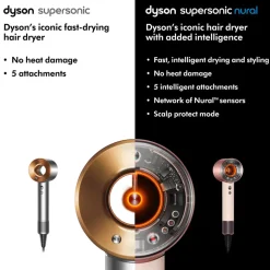 Supersonic Nural Hair Dryer in Ceramic Pink & Rose Gold
