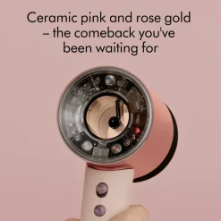 Supersonic Nural Hair Dryer in Ceramic Pink & Rose Gold
