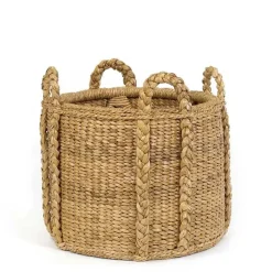 Sweater Weave Fireplace Basket