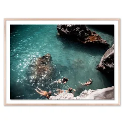 Swimming With Friends Print