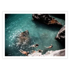 Swimming With Friends Print