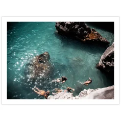Swimming With Friends Print
