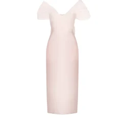 Sylvie Dress in Ballet Pink Silk Wool