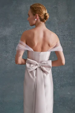 Sylvie Dress in Ballet Pink Silk Wool