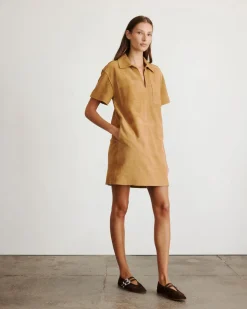 Tabby Dress in Camel