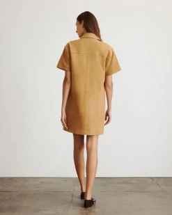 Tabby Dress in Camel