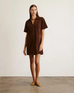 Tabby Dress in Chocolate