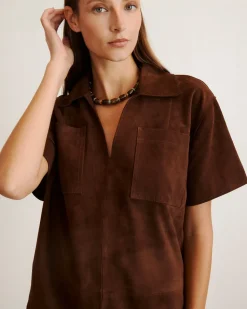 Tabby Dress in Chocolate