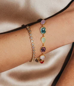 Tabitha Gem Link Bracelet in Multi