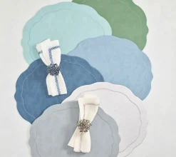 Tailored Placemats in Periwinkle, Set of 4