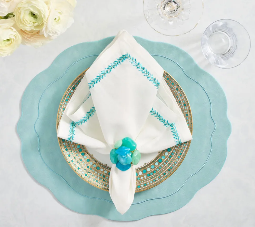 Tailored Placemats in Seafoam, Set of 4