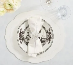 Tailored Placemats in White, Set of 4