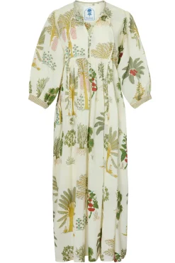 Taj Maxi Dress in Palm Natural