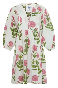 Taj Mini Dress in Pink Flower