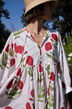 Taj Mini Dress Red Flower