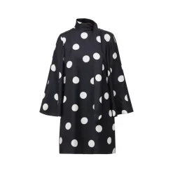 Talia Dress In Jumbo Dancing Dot Silk Twill