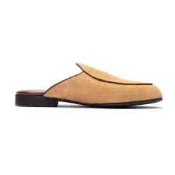 Tan Textured Suede Milano Mule
