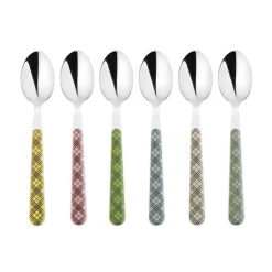 Tartan Teaspoons Mixed, Set of 6