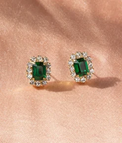 Tati Studs in Emerald