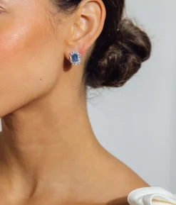 Tati Studs in Light Sapphire