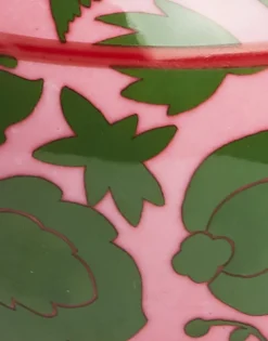 Tea Jar in Wildbird Pink & Green