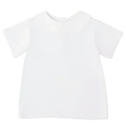 Teddy Peter Pan in Classic White