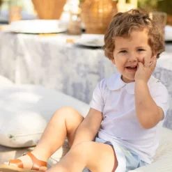 Teddy Peter Pan in Classic White