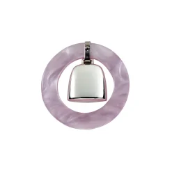 Teething Ring & Rattle in Sterling Silver