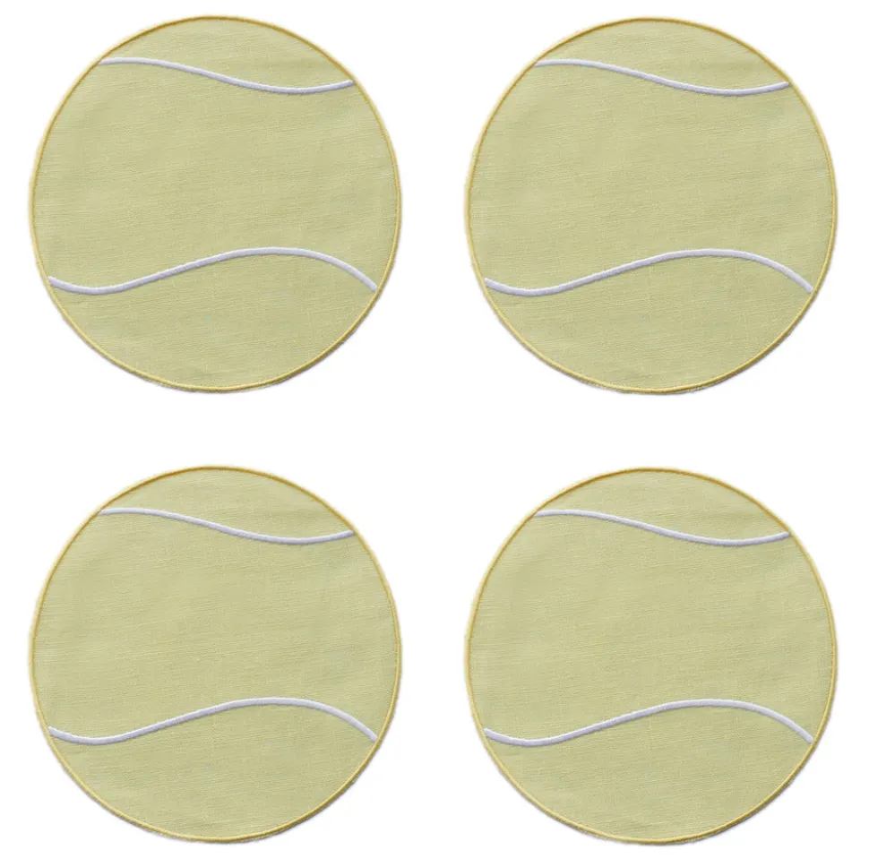 Tennis Ball Cocktail Napkins, Set of 4
