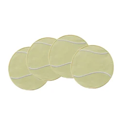 Tennis Ball Cocktail Napkins, Set of 4