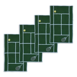 Tennis Court Cocktail Napkins, Set of 4
