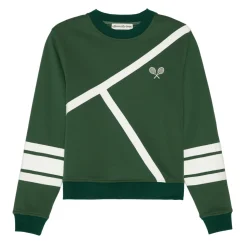Tennis Lines Sweatshirt in Green