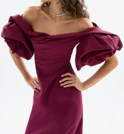Tess Dress in Merlot