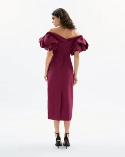 Tess Dress in Merlot
