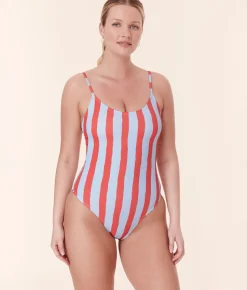 The Amalfi One Piece in Candy Stripe