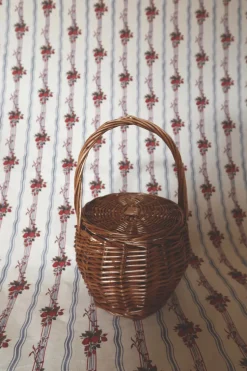 The Baby Garden Basket with Rose Print