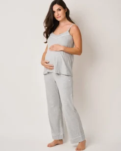 The Basics Maternity Set in Light Heather Grey