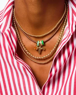 The Bigger Bead Necklace in Gold