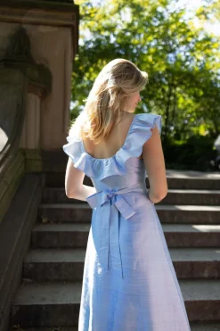 The Camille Dress in Powder Blue