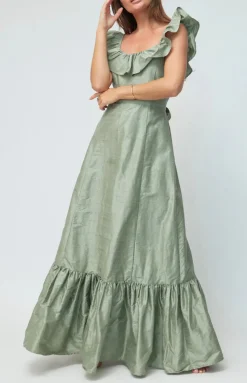 The Camille Dress in Sage