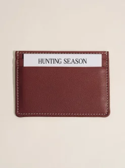 The Card Holder in Deep Red