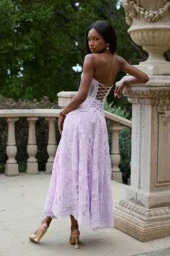 The Carolena Set in Lavender Fog Lace