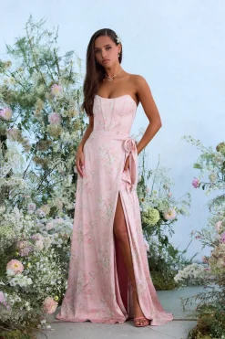 The Cecilia Dress in Light Pink Tapestry Rose