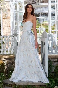 The Cecilia Dress in Victorian Blue Roses