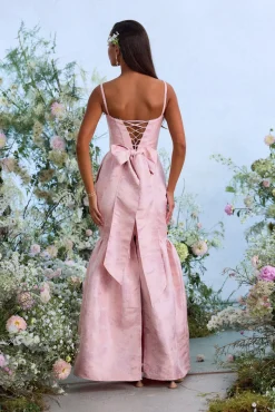 The Cherie Dress in Light Pink Windsor Brocade